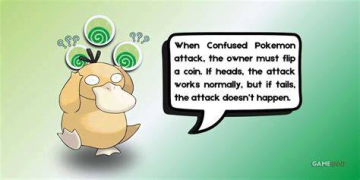 How does confusion work in Pokemon?