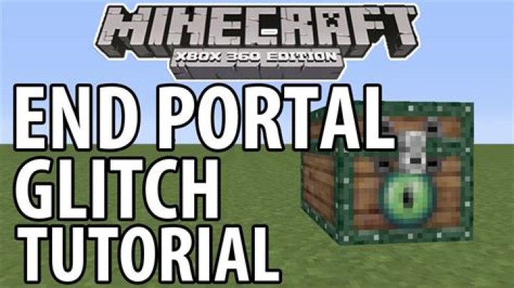 How does the underside End Portal glitch work?