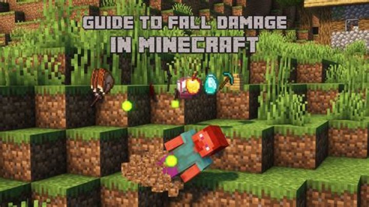 How is fall damage calculated in Minecraft?