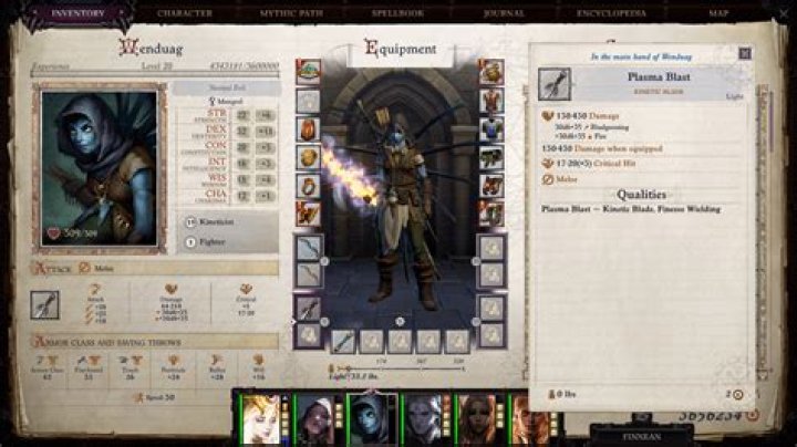 How is the Damage Roll Multiplier for Kinetic Knights Calculated in Pathfinder Kingmaker?