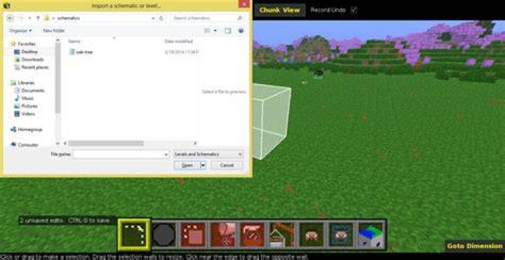 How to import an mcedit schematic using world edit?