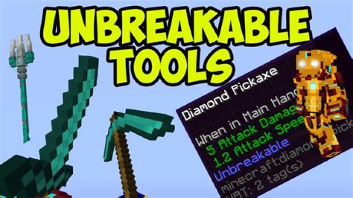 How to make Unbreakable tools in Minecraft 17w48a (1.13 minecraft snapshot)?