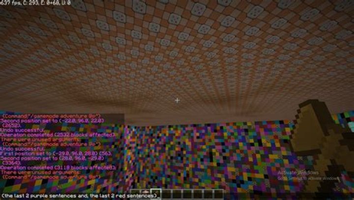 How to set a command block with a command inside using a worldedit command