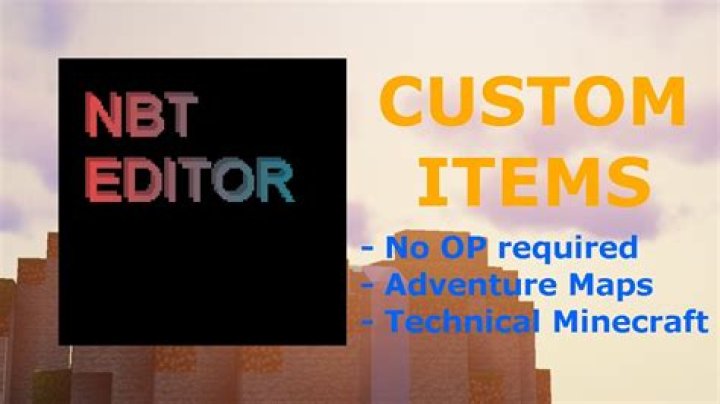 How to use a NBT Editor