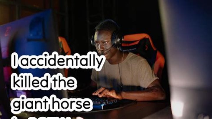 I accidentally killed the giant horse in BOTW