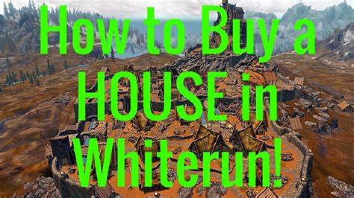 I can't find the guy in Whiterun to buy a house
