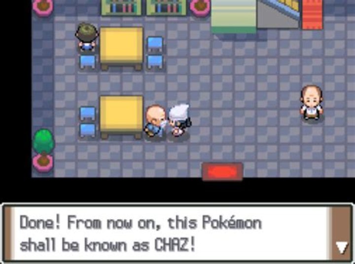 In Pokemon Black/White, can the Name Rater remove a nickname?