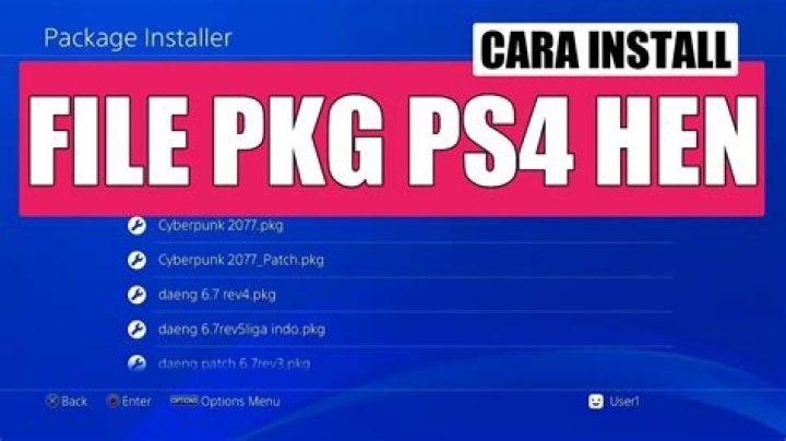 Installing old .pkg update file on PS4