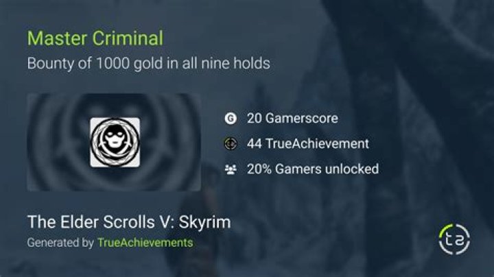 Is the Master Criminal achievement broken?