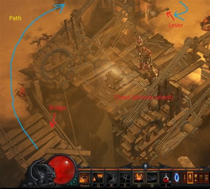 Is there any way to reach this chest off the bridge in the Howling Plateau?