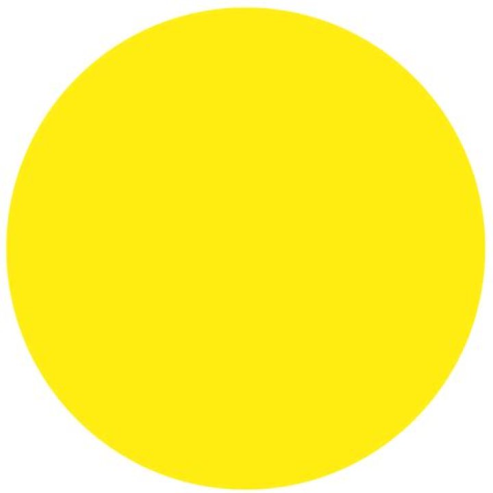 large yellow dot