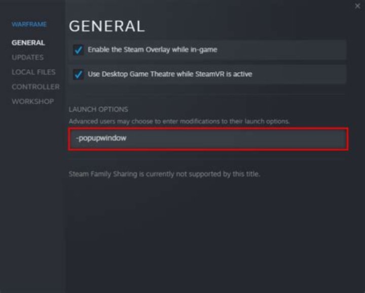 Launch Options