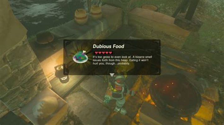Legend of Zelda: Can eating Dubious Food hurt you?
