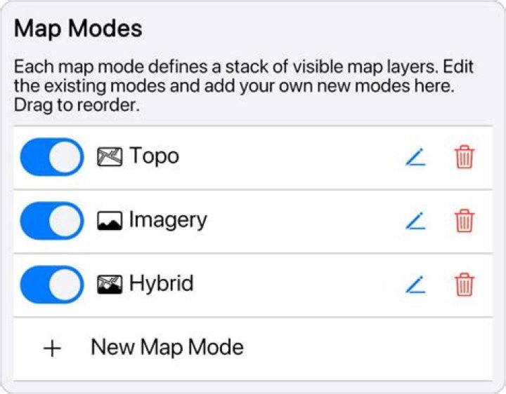 Map mode option