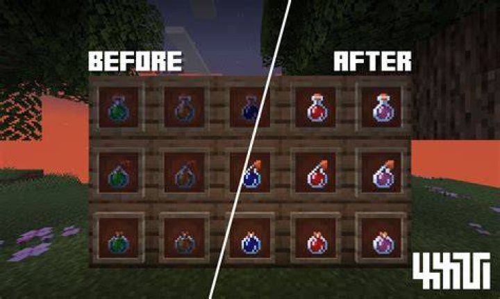 Minecraft 1.17 how to create custom coloured potion texture pack