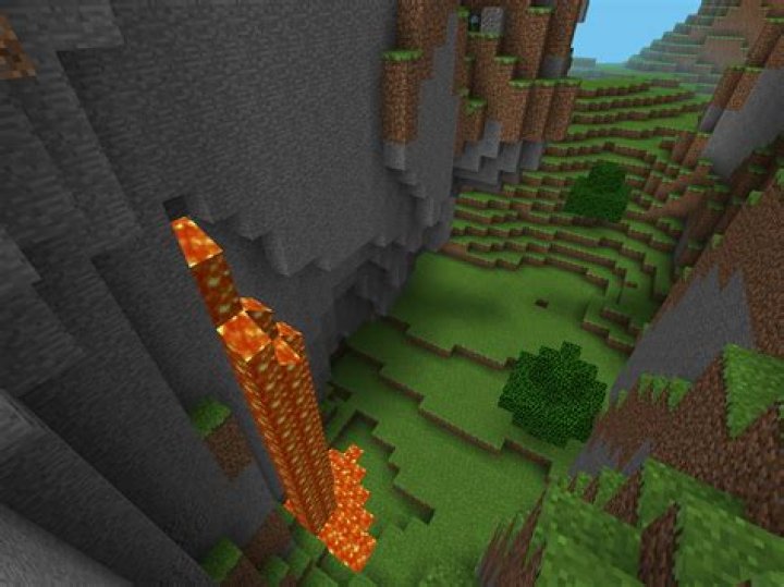 Minecraft Pocket Edition Lavafall
