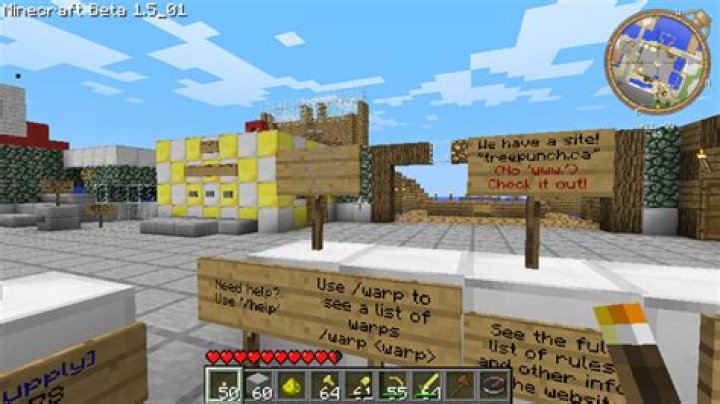 Minimap, displaying direction