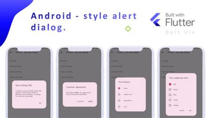 More dialog options