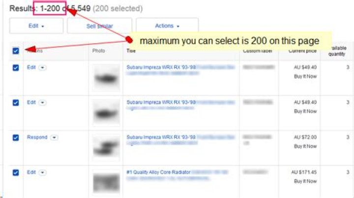 My active listings