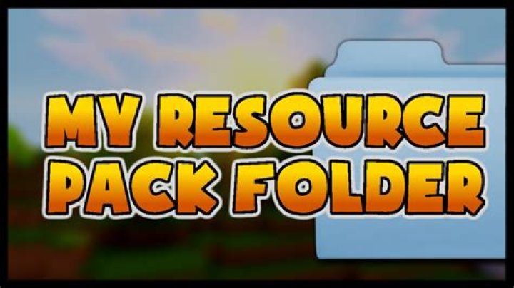 my resource pack folder