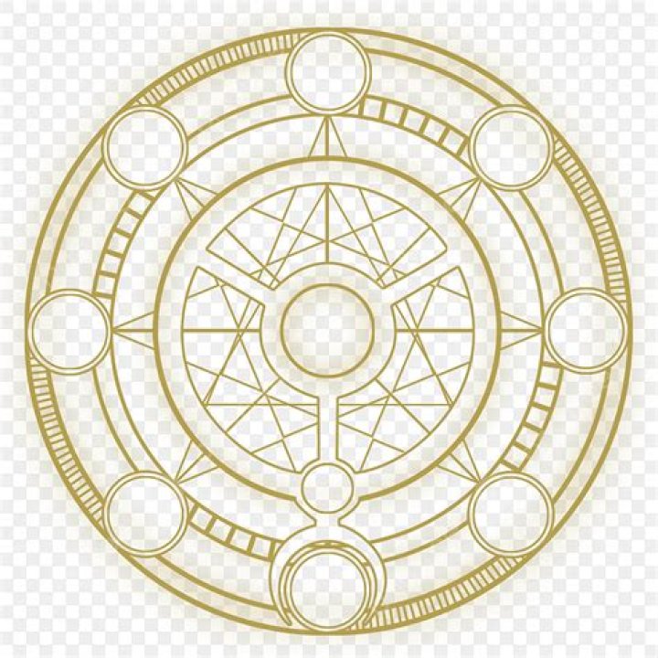 Mysterious red magic circle without wings