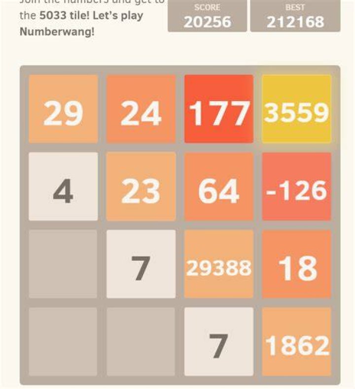 numberwang stacking values top-right