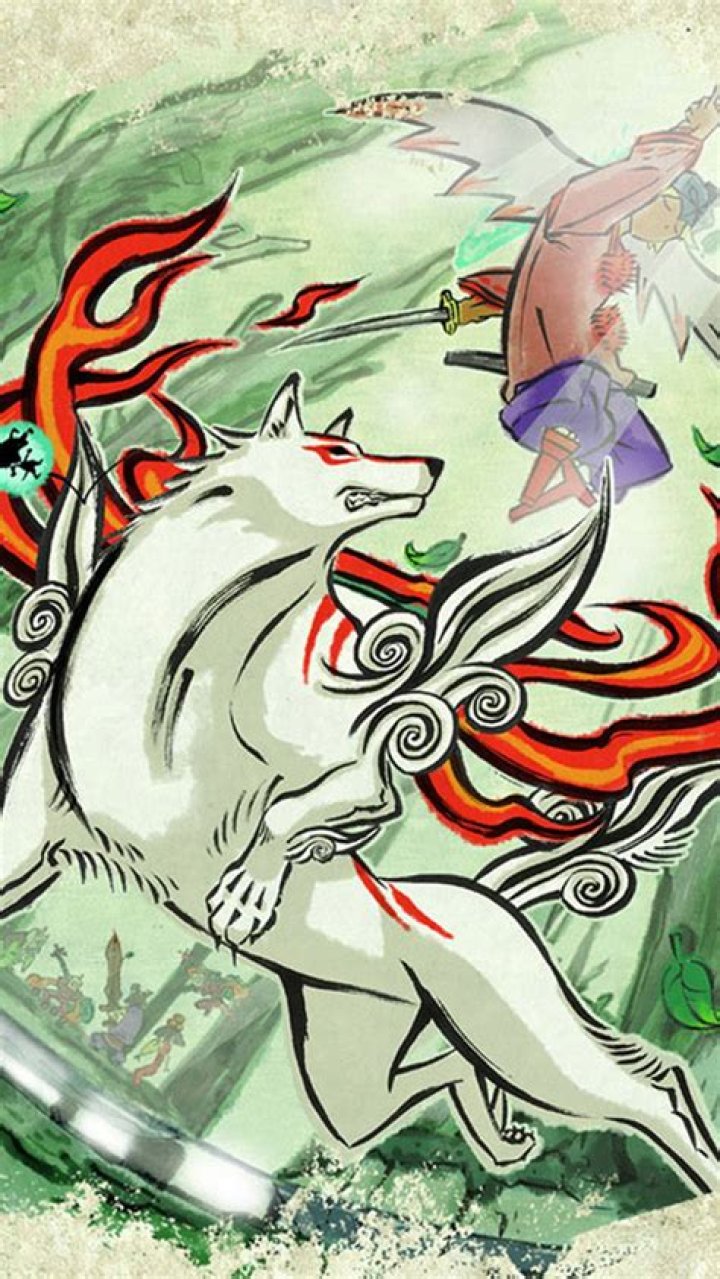 Okami riding the elevator to an icy hell.