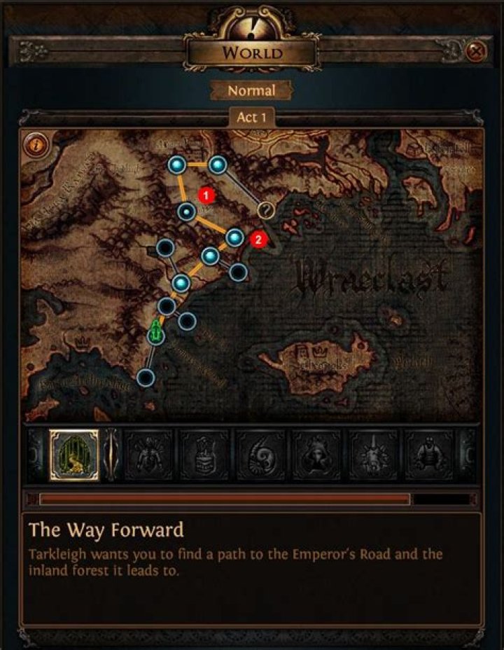 On the main map, what's the difference between small and big blue points?
