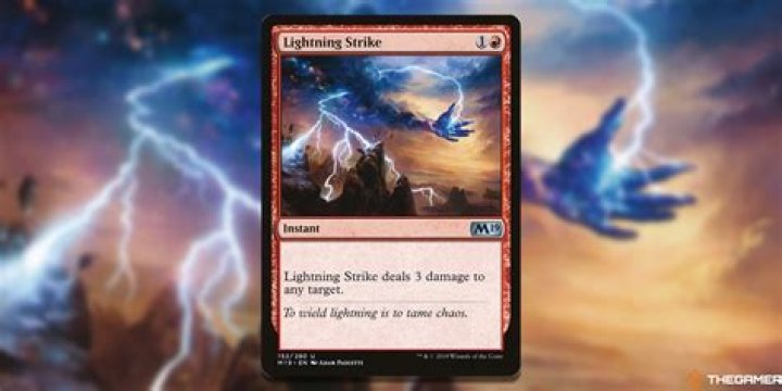 One lightning spell on two buildings