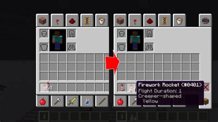 Pick block to clone Firework Rockets