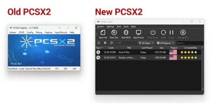 Picture of PS2 games installed on a USB device.