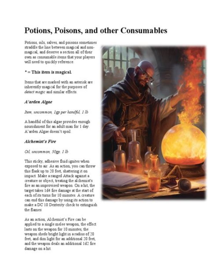 Potions and poisons with both positive and negative effects