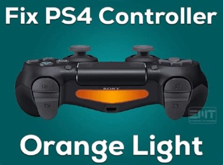 PS4 controller on charge, blinking red