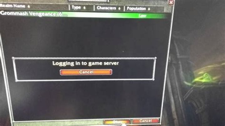 Realm select screen