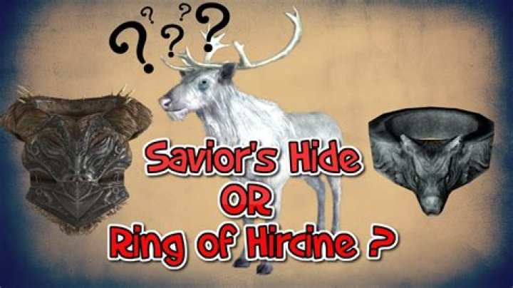 Ring of hircine and saviors hide