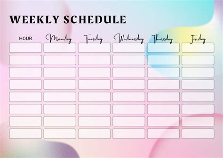 Schedule