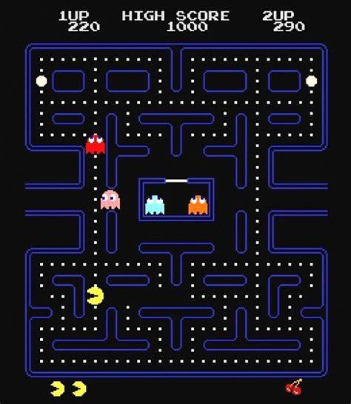 Screenshot of a normal Pac-Man level