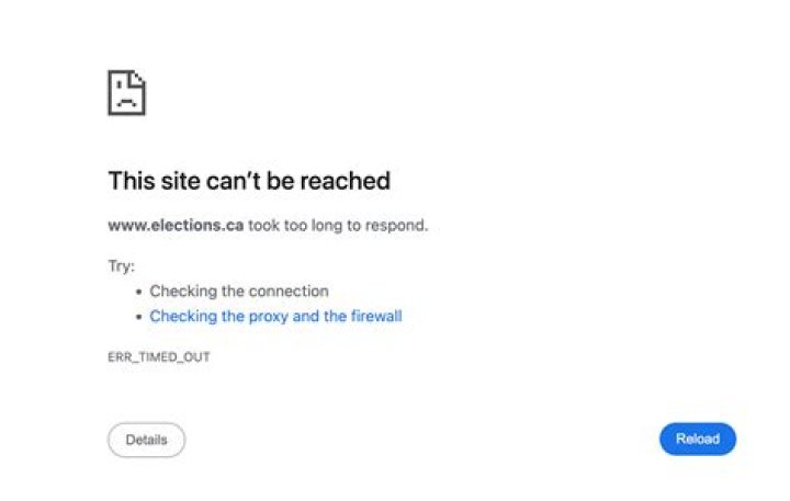 Screenshot of election