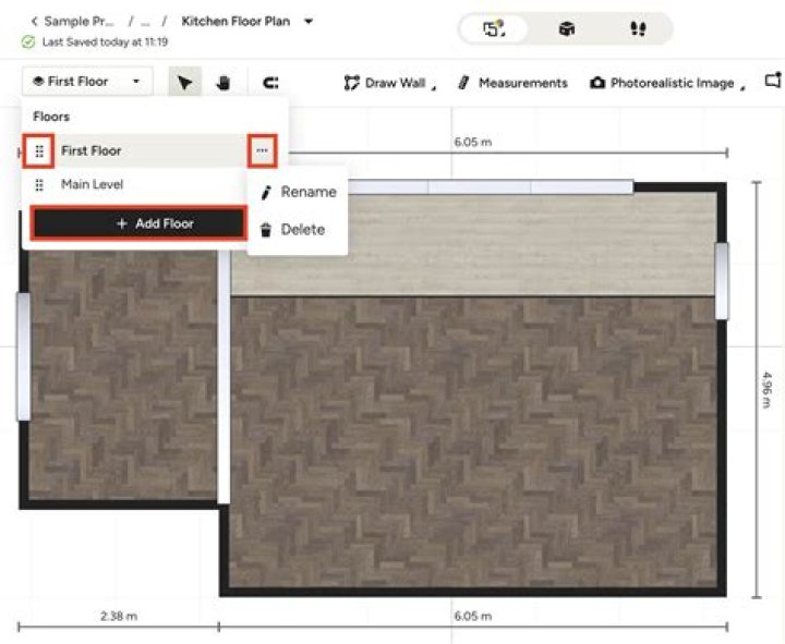 Screenshot showing where floor used to be
