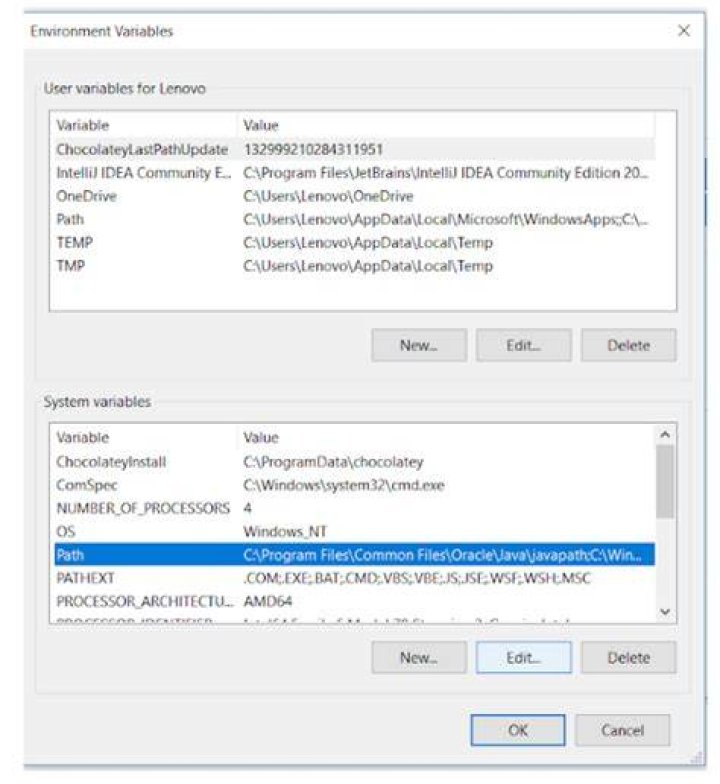 selecting library path for installation 