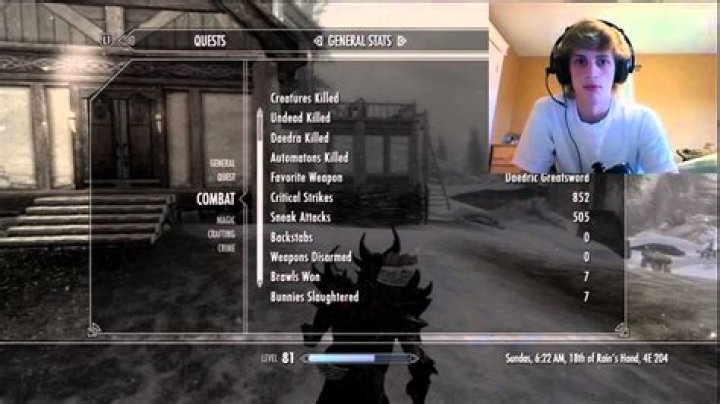 Skyrim highest level(combat/character lv) [duplicate]