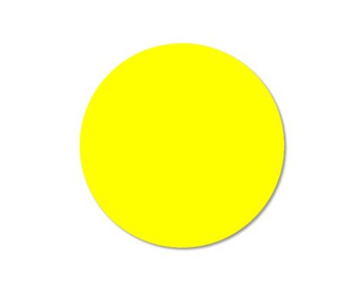 small yellow dot