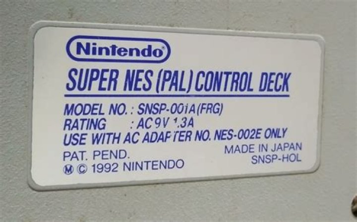 SNES PAL power consumption pic