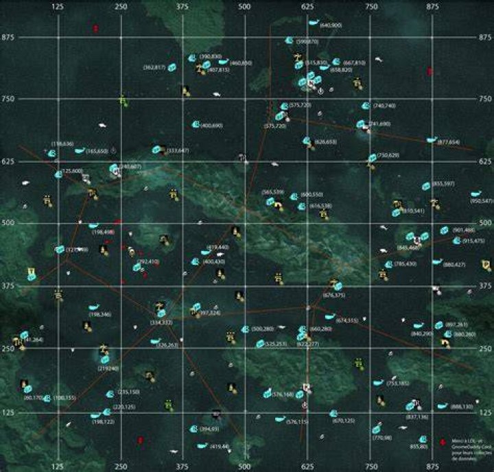 Social Events (White Whales, Royal Convoys, Social Chests) Locating