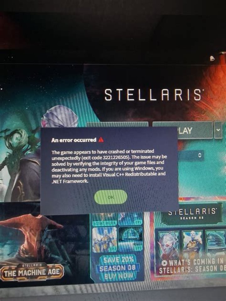 Stellaris won't launch