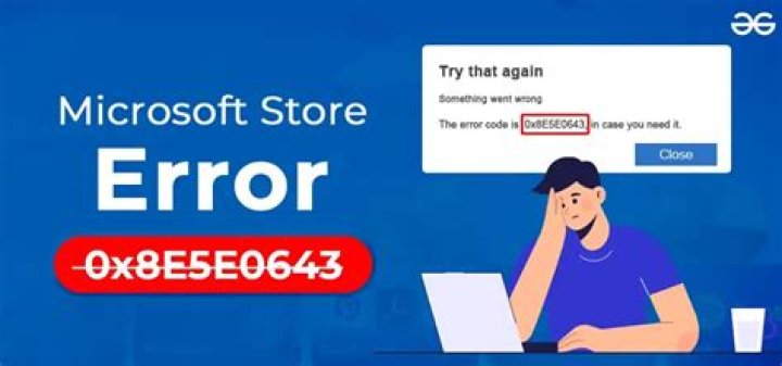 Store error message