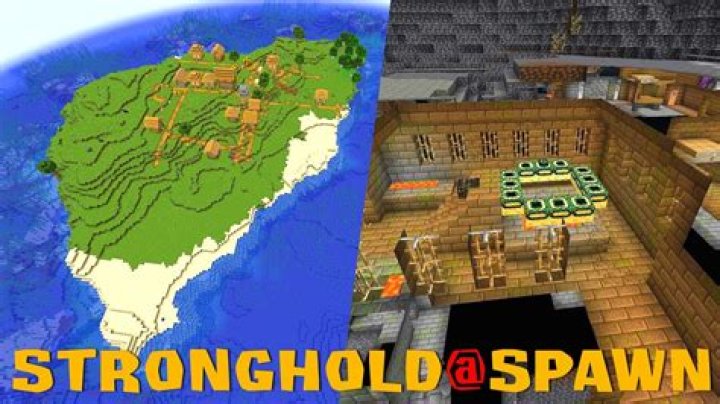 Strongholds seems to spawn under villages