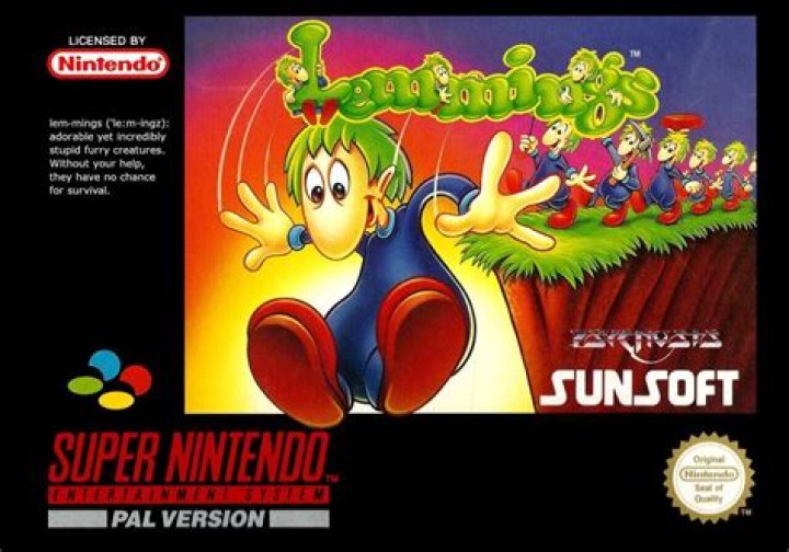 Super Nintendo Lemming 1 player Nuclear Option