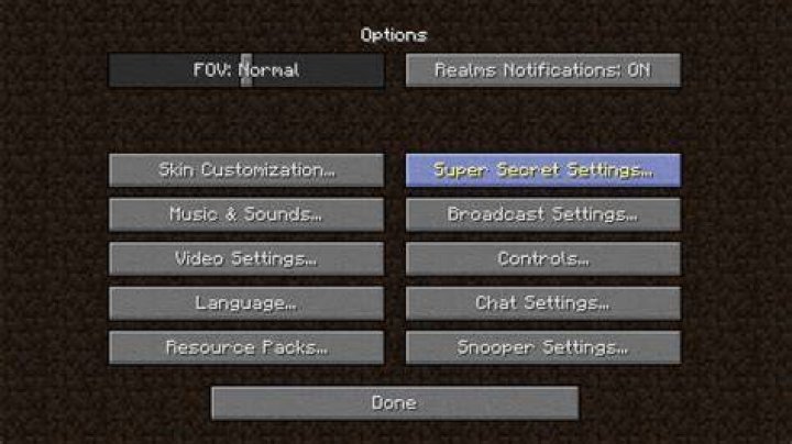Super Secret Settings help in 1.8.8 [duplicate]