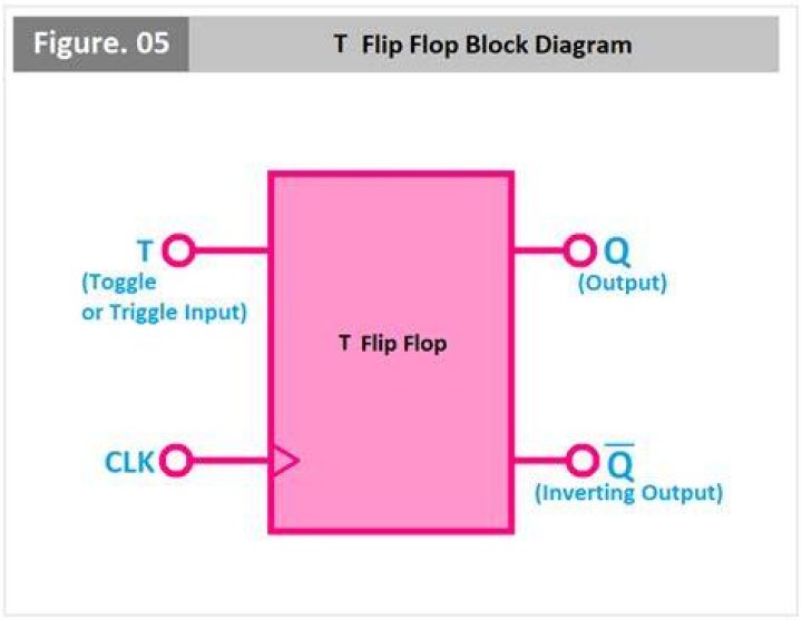 T flip flop, compact, no pistons